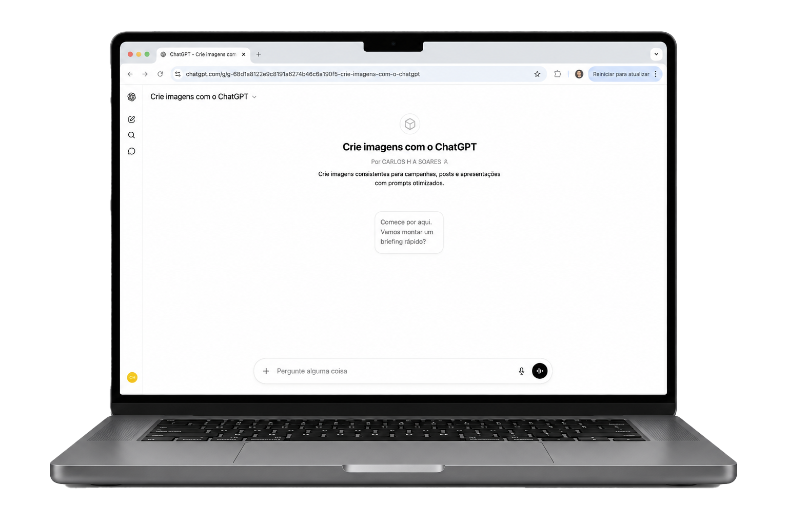 Processos de IA para criação de imagens, vídeos e fluxo criativo — composição visual do case