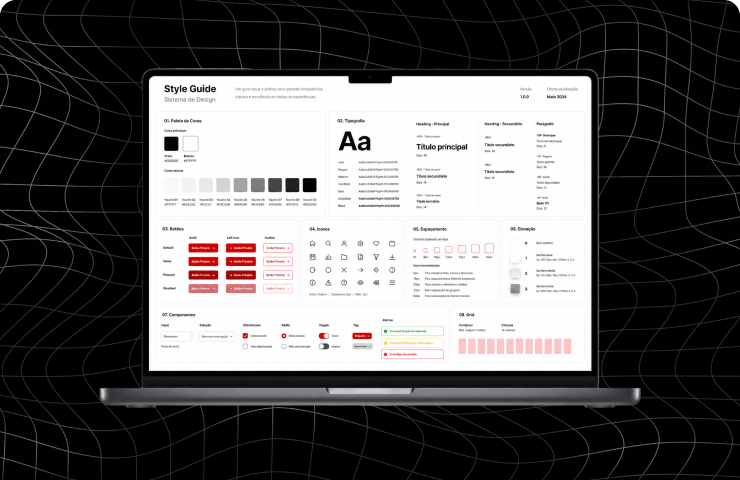 Sistema digital para criação em escala — case design system