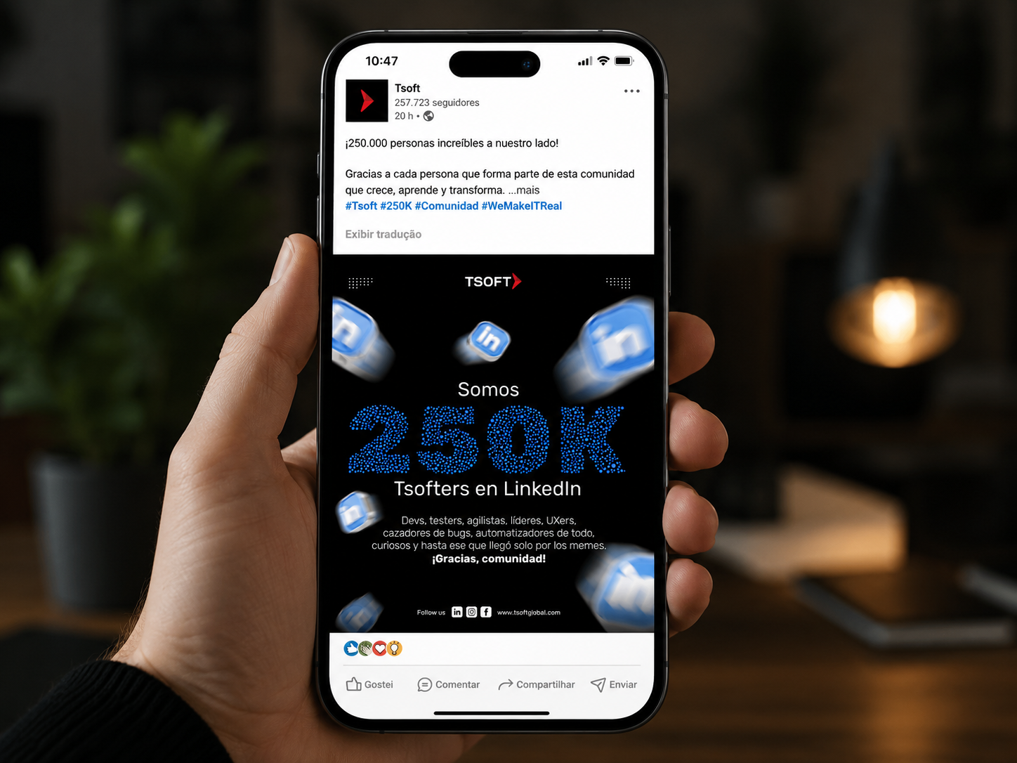 300% de crescimento orgânico no LinkedIn — case Tsoft